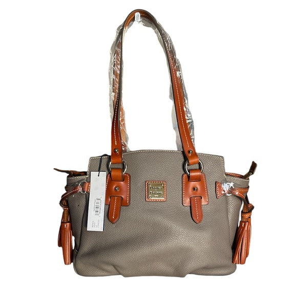 Dooney & Bourke Pebble Leather Small Winged Shopper Bag  0143 - Picture 1 of 13